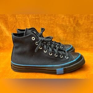 Converse x Undefeated Chuck 70 Hi Sneaker Men's Size 10  Black/ Blue 171160C